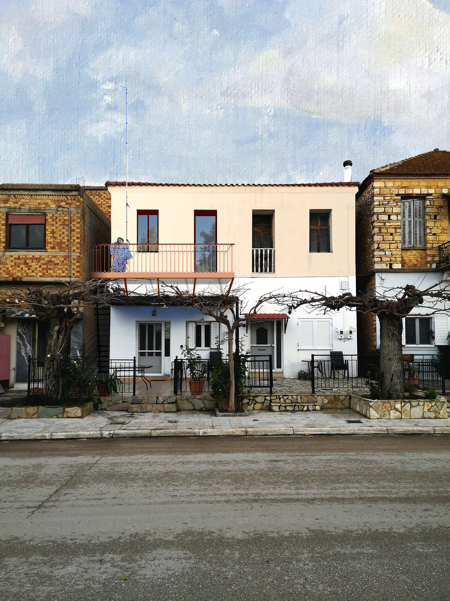House in Achaia II - 10 Achaia II facade
