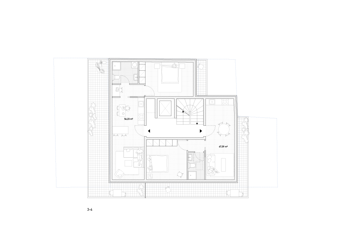 Polykatoikia in Patras I - floors 3 4