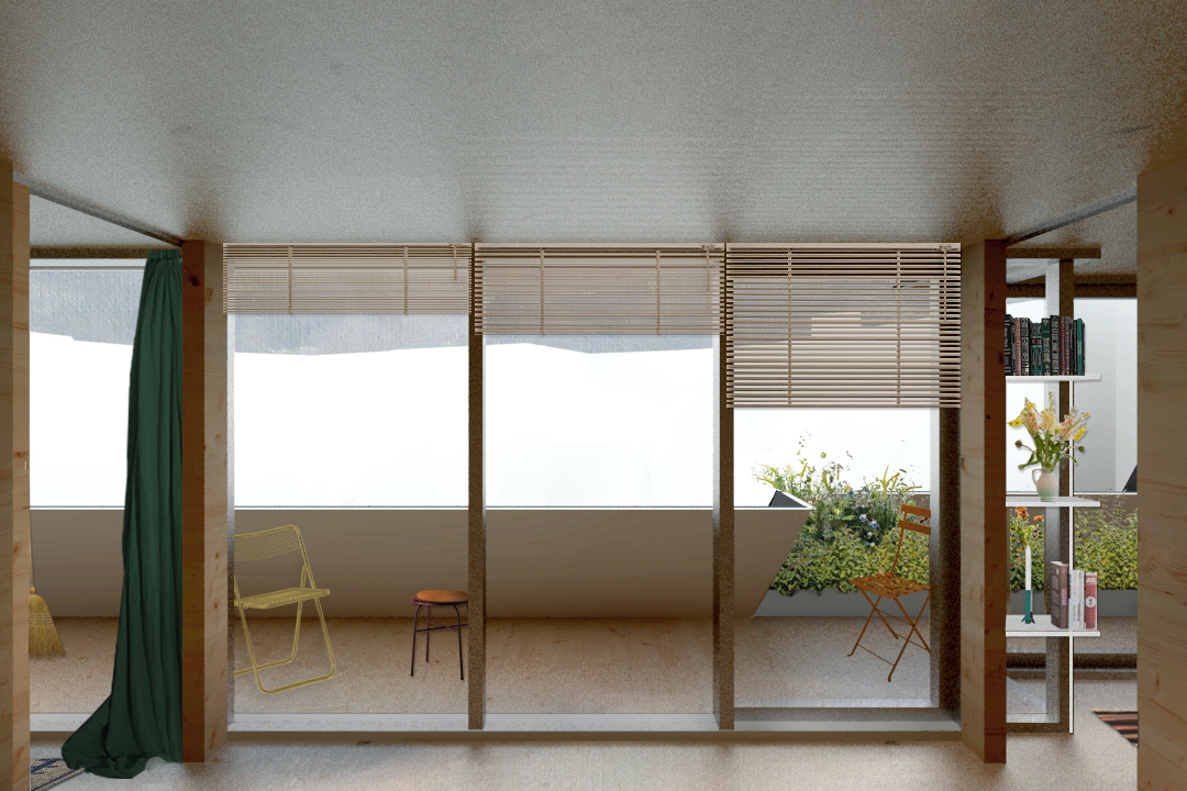 Vertical extension in Berlin - lib13 balcony up