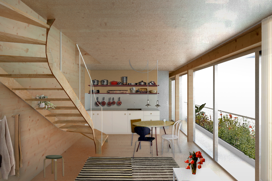 Vertical extension in Berlin - lib13 kitchen