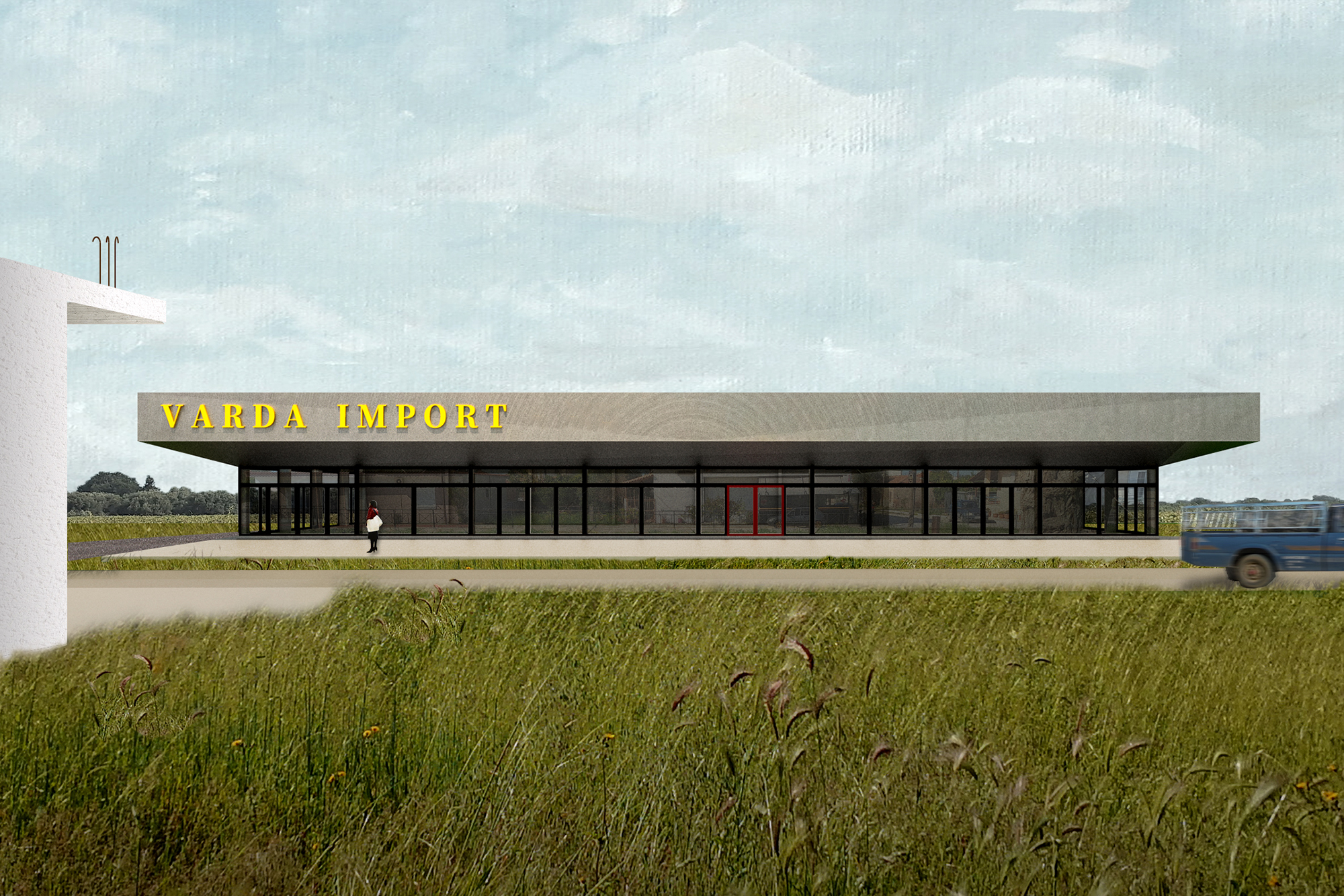 Commercial building in Ilia - varda front